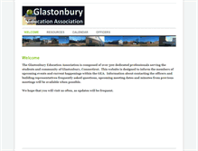 Tablet Screenshot of glastonburyeducationassociation.org